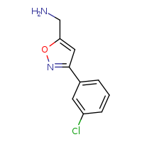1-[3-(3-chlorophenyl)-1,2-oxazol-5-yl]methanamine