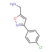 1-[3-(4-chlorophenyl)-1,2-oxazol-5-yl]methanamine