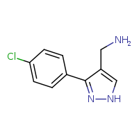 1-[3-(4-chlorophenyl)-1H-pyrazol-4-yl]methanamine