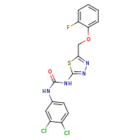 1-(3,4-dichlorophenyl)-3-[5-(2-fluorophenoxymethyl)-1,3,4-thiadiazol-2-yl]urea