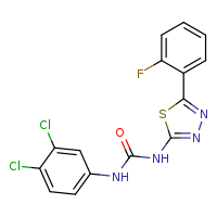 1-(3,4-dichlorophenyl)-3-[5-(2-fluorophenyl)-1,3,4-thiadiazol-2-yl]urea