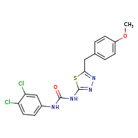 1-(3,4-dichlorophenyl)-3-{5-[(4-methoxyphenyl)methyl]-1,3,4-thiadiazol-2-yl}urea
