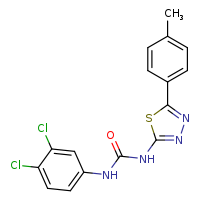 1-(3,4-dichlorophenyl)-3-[5-(4-methylphenyl)-1,3,4-thiadiazol-2-yl]urea