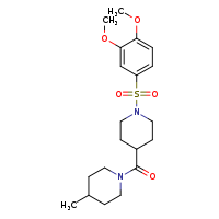 1-(3,4-dimethoxybenzenesulfonyl)-4-(4-methylpiperidine-1-carbonyl)piperidine