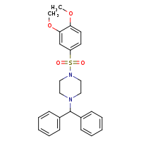 1-(3,4-dimethoxybenzenesulfonyl)-4-(diphenylmethyl)piperazine
