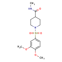 1-(3,4-dimethoxybenzenesulfonyl)-N-methylpiperidine-4-carboxamide