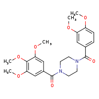 1-(3,4-dimethoxybenzoyl)-4-(3,4,5-trimethoxybenzoyl)piperazine