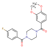 1-(3,4-dimethoxybenzoyl)-4-(4-fluorobenzoyl)piperazine