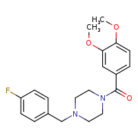 1-(3,4-dimethoxybenzoyl)-4-[(4-fluorophenyl)methyl]piperazine