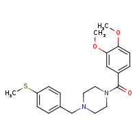 1-(3,4-dimethoxybenzoyl)-4-{[4-(methylsulfanyl)phenyl]methyl}piperazine