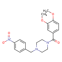 1-(3,4-dimethoxybenzoyl)-4-[(4-nitrophenyl)methyl]piperazine