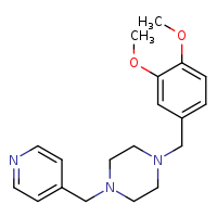 1-[(3,4-dimethoxyphenyl)methyl]-4-(pyridin-4-ylmethyl)piperazine