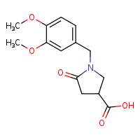 1-[(3,4-dimethoxyphenyl)methyl]-5-oxopyrrolidine-3-carboxylic acid