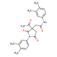 1-(3,4-dimethylphenyl)-3-{[(3,4-dimethylphenyl)carbamoyl]methyl}-2,5-dioxopyrrolidine-3-carboxamide