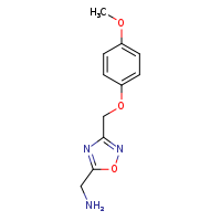 1-[3-(4-methoxyphenoxymethyl)-1,2,4-oxadiazol-5-yl]methanamine