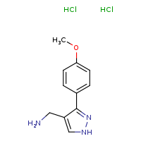 1-[3-(4-methoxyphenyl)-1H-pyrazol-4-yl]methanamine dihydrochloride