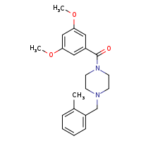1-(3,5-dimethoxybenzoyl)-4-[(2-methylphenyl)methyl]piperazine