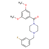 1-(3,5-dimethoxybenzoyl)-4-[(3-fluorophenyl)methyl]piperazine