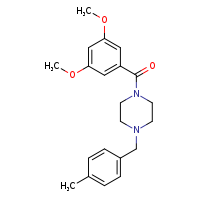 1-(3,5-dimethoxybenzoyl)-4-[(4-methylphenyl)methyl]piperazine