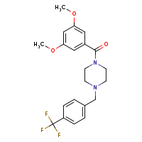 1-(3,5-dimethoxybenzoyl)-4-{[4-(trifluoromethyl)phenyl]methyl}piperazine