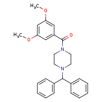 1-(3,5-dimethoxybenzoyl)-4-(diphenylmethyl)piperazine