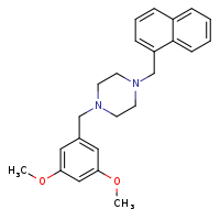 1-[(3,5-dimethoxyphenyl)methyl]-4-(naphthalen-1-ylmethyl)piperazine