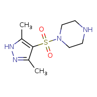 1-(3,5-dimethyl-1H-pyrazol-4-ylsulfonyl)piperazine