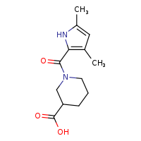 1-(3,5-dimethyl-1H-pyrrole-2-carbonyl)piperidine-3-carboxylic acid