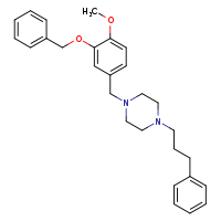 1-{[3-(benzyloxy)-4-methoxyphenyl]methyl}-4-(3-phenylpropyl)piperazine