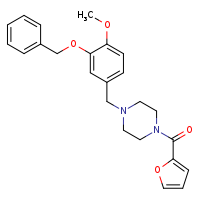 1-{[3-(benzyloxy)-4-methoxyphenyl]methyl}-4-(furan-2-carbonyl)piperazine