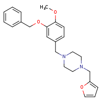 1-{[3-(benzyloxy)-4-methoxyphenyl]methyl}-4-(furan-2-ylmethyl)piperazine