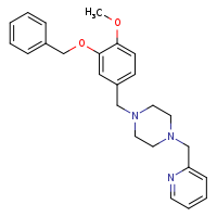 1-{[3-(benzyloxy)-4-methoxyphenyl]methyl}-4-(pyridin-2-ylmethyl)piperazine