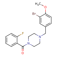 1-[(3-bromo-4-methoxyphenyl)methyl]-4-(2-fluorobenzoyl)piperazine