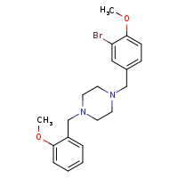 1-[(3-bromo-4-methoxyphenyl)methyl]-4-[(2-methoxyphenyl)methyl]piperazine
