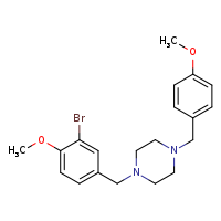 1-[(3-bromo-4-methoxyphenyl)methyl]-4-[(4-methoxyphenyl)methyl]piperazine
