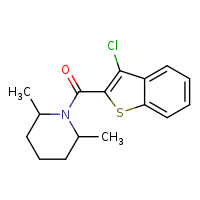 1-(3-chloro-1-benzothiophene-2-carbonyl)-2,6-dimethylpiperidine