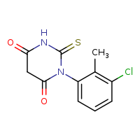1-(3-chloro-2-methylphenyl)-2-sulfanylidene-1,3-diazinane-4,6-dione
