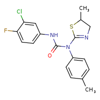 1-(3-chloro-4-fluorophenyl)-3-(5-methyl-4,5-dihydro-1,3-thiazol-2-yl)-3-(4-methylphenyl)urea