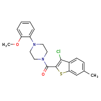 1-(3-chloro-6-methyl-1-benzothiophene-2-carbonyl)-4-(2-methoxyphenyl)piperazine