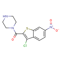 1-(3-chloro-6-nitro-1-benzothiophene-2-carbonyl)piperazine