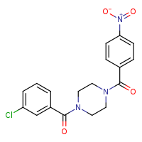1-(3-chlorobenzoyl)-4-(4-nitrobenzoyl)piperazine