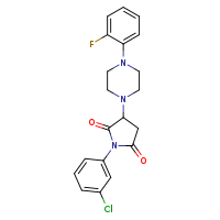 1-(3-chlorophenyl)-3-[4-(2-fluorophenyl)piperazin-1-yl]pyrrolidine-2,5-dione