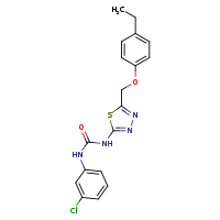 1-(3-chlorophenyl)-3-[5-(4-ethylphenoxymethyl)-1,3,4-thiadiazol-2-yl]urea