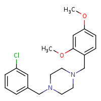 1-[(3-chlorophenyl)methyl]-4-[(2,4-dimethoxyphenyl)methyl]piperazine