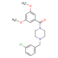 1-[(3-chlorophenyl)methyl]-4-(3,5-dimethoxybenzoyl)piperazine