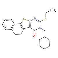 13-(cyclohexylmethyl)-14-(ethylsulfanyl)-17-thia-13,15-diazatetracyclo[8.7.0.0²,?.0¹¹,¹?]heptadeca-1(10),2(7),3,5,11(16),14-hexaen-12-one
