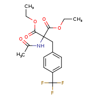 1,3-diethyl 2-acetamido-2-{[4-(trifluoromethyl)phenyl]methyl}propanedioate