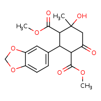 1,3-dimethyl 2-(2H-1,3-benzodioxol-5-yl)-4-hydroxy-4-methyl-6-oxocyclohexane-1,3-dicarboxylate