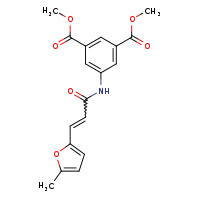 1,3-dimethyl 5-[(2E)-3-(5-methylfuran-2-yl)prop-2-enamido]benzene-1,3-dicarboxylate