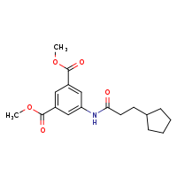 1,3-dimethyl 5-(3-cyclopentylpropanamido)benzene-1,3-dicarboxylate